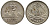 Гватемала 1/4 реала 1897 5 звезд, Испанское правление KM 162 серебро 112-1224