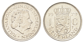 Нидерланды 1 гульден 1979 Юлиана (1948-1980) KM 184a никель 4706-1245