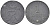 ДАНИЯ 1 ЭРЕ 1956 С; S, ФРЕДЕРИК IX (1947-1972) KM 839.2 цинк 4387-341