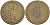 АНГЛИЯ ЖЕТОН 1797 ГЕОРГ III желтый металл 4544-1116