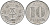 ГДР 10 пфеннигов 1968 A KM 10 алюминий 75-1136