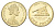 Гибралтар 1 фунт 2004 300 лет захвату Гибралтара KM 1051 никель латунь UNC 4666-431