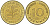 ФРГ 10 ПФЕННИГОВ 1967 J KM 108, J. 383 сталь плакированная латунью 219-427