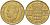 Монако 20 франков 1950 Ренье III (1949-2005) KM 131 алюминиевая бронза 4402-644