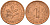 ФРГ 1 пфенниг 1989 D KM 105, J. 380 сталь плакированная медью    4598-656