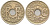 Франция 25 сантимов 1922 тип LINDAUER KM 867а, Le Franc 171.6 медно-никель 4575-336