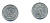 ДАНИЯ 10 ЭРЕ 1972 S; S, ФРЕДЕРИК IX (1947-1972) KM 849.2 медно-никель UNC 51-4414