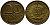 ГДР 20 пфеннигов 1969 А, первый год KM 11 латунь UNC 4398-112