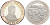 Чад 1000 франков 1999 серия наследие мировых культур, Иерихон серебро PROOF 04-317-25