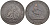 Испания 10 сентимо 1870 ОМ, лев со щитом KM 663 (Y54) медь 4572-526