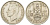 Великобритания 1 шиллинг 1949 Георг VI (1936-1952), Шотландский герб KM 877, Spink 4109 медно-никель 61-1214