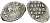 Великое Княжество Московское копейка 1535-1547 Иван IV Васильевич, Новгородский монетный двор, 0,68 гр. ГиК №75 серебро    262-349