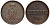 Ганновер 1 пфенниг 1856 B, Георг V KM 221, AKS 155, J. 83 медь 4594-215