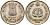 Индия 25 пайсов 1982 IX Азиатские игры KM 52 медно-никель UNC 94-1223