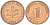 ФРГ 1 ПФЕННИГ 1991 G KM 105, J. 380 сталь плакированная медью 4181-713