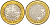 Финляндия 5 евро 2012 серия северная природа, фауна, следы песца KM 185 биметалл UNC M17-15