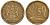 ЮАР 50 центов 1992 цветок KM 137 сталь плакированная латунью 4163-947