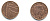 Великобритания 1 пенни 2010 Елизавета II (1952-2022) KM 1107, Spink B6 сталь плакированная медью 177-1218