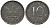Польша 10 фенигов 1917 FF KM 6 железо 4575-327