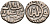 Индия 2 гани 1266-1287 AD Делийский Султанат, Ghiyath al-Din Balban биллон 192-744