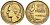 Франция 20 франков 1951 4 пера KM 917.1 алюминиевая бронза    4153-511
