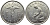 БЕЛЬГИЯ 1 ФРАНК 1934 BELGIQUE KM 89 никель 4393-933