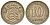 Эстония 10 центов 1931 Республика (1918-1941) KM 12 никель бронза 4615-1134