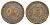 Китай 10 кэш 1919 Y 307 медь 4654-844