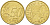 ЛЮКСЕМБУРГ 50 ЕВРОЦЕНТОВ 2009 ВЕЛИКИЙ ГЕРЦОГ АНРИ KM 91 латунь 4543-154