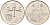 Израиль 1 лира 1975 JE5735, звезда Давида KM 47.2 медно-никель UNC 4557-113