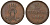 Ганновер 2 пфеннига 1849 A, Эрнст Август (1837-1851) KM 202.2, AKS 125, J. 75 медь 75-1923