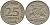 Тринидад и Тобаго 25 центов 1966 герб KM 4 медно-никель 4396-646