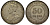 Стрейтс-Сетлментс 50 центов 1920 Георг V (1910-1936) KM 35.1 серебро 1521-224