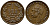 Швеция 1 эре 1858 L.A.  Оскар I (1844-1859) KM 687 бронза 1523-335
