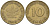 ФРГ 10 ПФЕННИГОВ 1949 G KM 103, J. 378 сталь плакированная латунью 4182-741