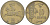 ЛИТВА 10 ЦЕНТОВ 1925 ПОГОНЯ KM 73 алюминиевая бронза 217-134