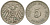 Германия 5 пфеннигов 1907 D, KM 11, J. 12 медно-никель 4364-3662