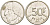 БЕЛЬГИЯ 50 ФРАНКОВ 1987 BELGIE, БОДУЭН I (1951-1993) KM 169 никель 4382-1241