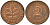ФРГ 2 пфеннига 1974 D J.381a, KM 106a сталь плакированная медью    4598-819