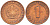 ФРГ 1 ПФЕННИГ 1970 J KM 105, J.380 сталь плакированная медью 4396-1519
