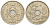 БЕЛЬГИЯ 5 САНТИМОВ 1930 BELGIE KM 94 никель латунь 4549-1055