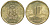 Перу 10 сентимо 2008 KM 305.4 латунь aUNC 4605-611