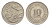 Сингапур 10 центов 1967 KM 3 медно-никель UNC 4643-566