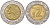 Мексика 2 песо 2001 M KM 604 биметалл 4591-222
