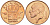 БЕЛЬГИЯ 50 САНТИМОВ 1981 BELGIQUE, БОДУЭН I (1951-1993) KM 148.1 бронза UNC 214-645