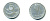 ИТАЛИЯ 5 ЛИР 1954 R, РУЛЬ, ДЕЛЬФИН KM 92 алюминий 23-1124