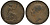 Великобритания 1 пенни 1855 Виктория (1837-1901) KM 739, Spink 3948 медь 1523-1331