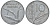 Италия 10 лир 1954 R, плуг, колосья KM 93 алюминий 4128-1235