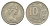 Австралия 10 центов 1966 Елизавета II (1952-2022), птица лирахвост KM 65 медно-никель 4364-3044