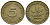 ФРГ 5 ПФЕННИГОВ 1950 F KM 107, J.382 сталь плакированная латунью 26-1057